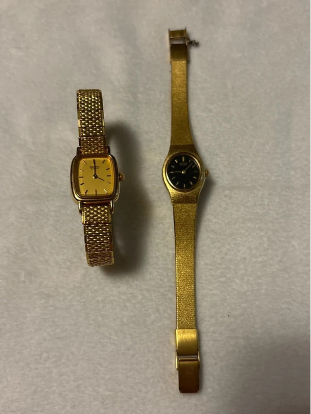 Set of Antique Seiko Ladies Gold Tone Watches